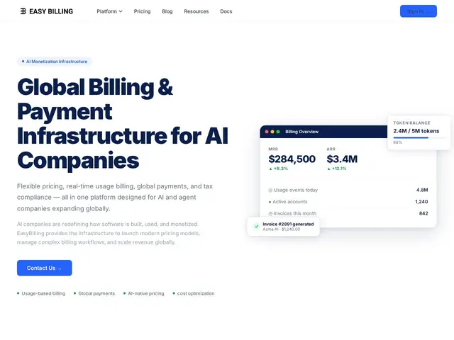 Preview of EasyBilling