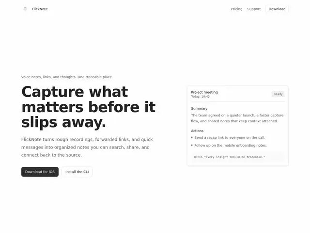 Preview of FlickNote