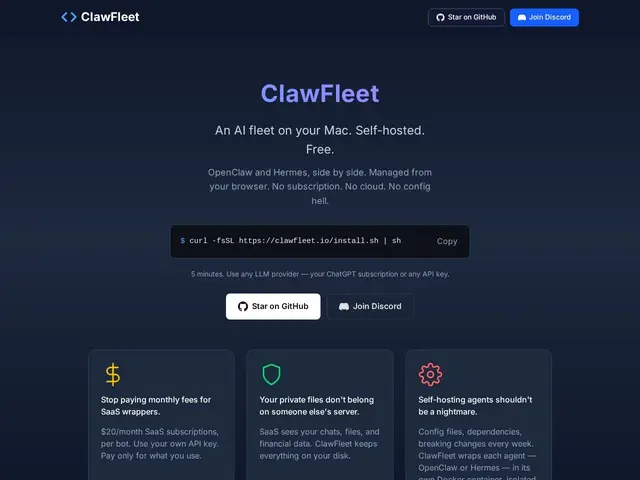 Preview of ClawFleet