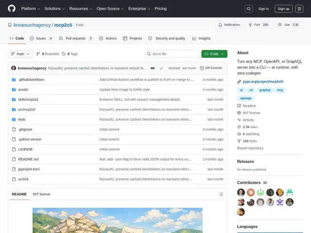 Preview of mcp2cli