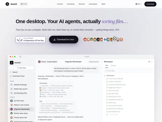 Preview of AionUi