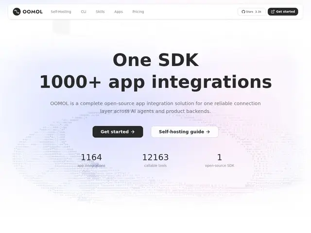 Preview of OOMOL Open Connector