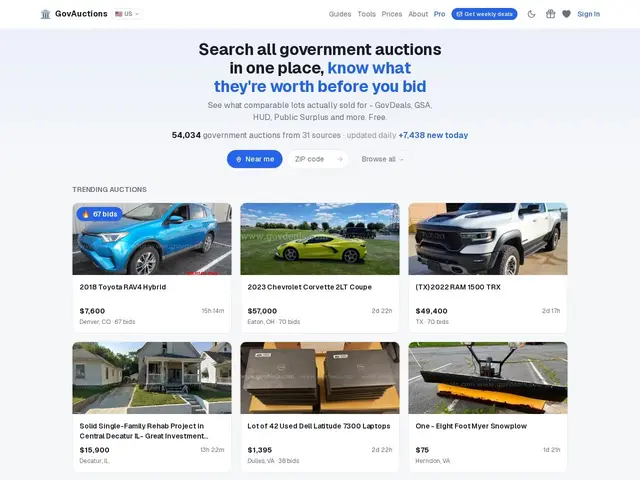 Preview of GovAuctions