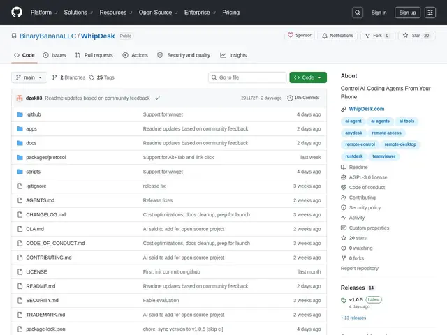 Preview of WhipDesk
