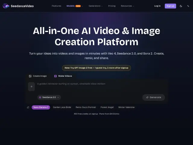 Preview of SeedanceVideo