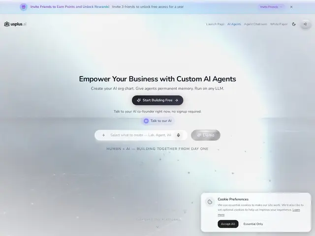 Preview of USPlus.ai