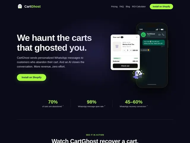 Preview of CartGhost