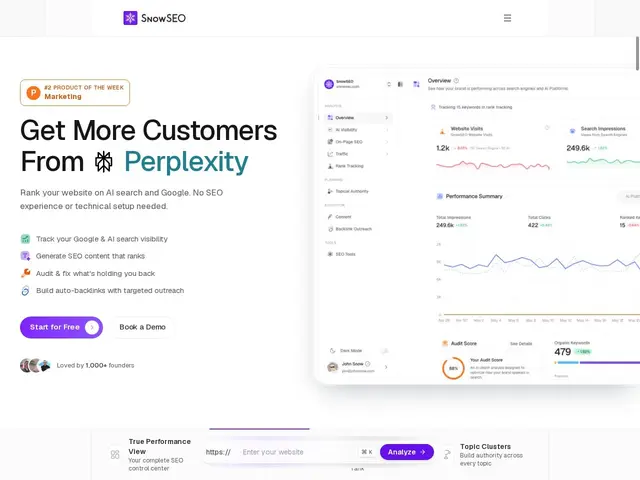 Preview of SnowSEO