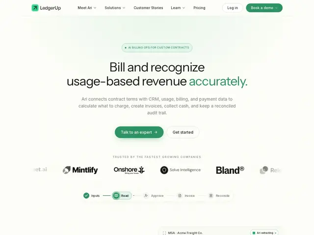 Preview of LedgerUp