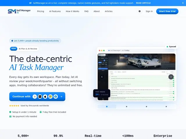 Preview of SelfManager.ai