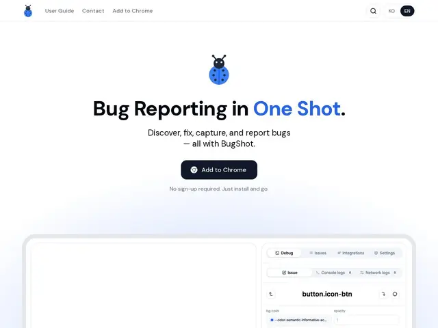 Preview of BugShot