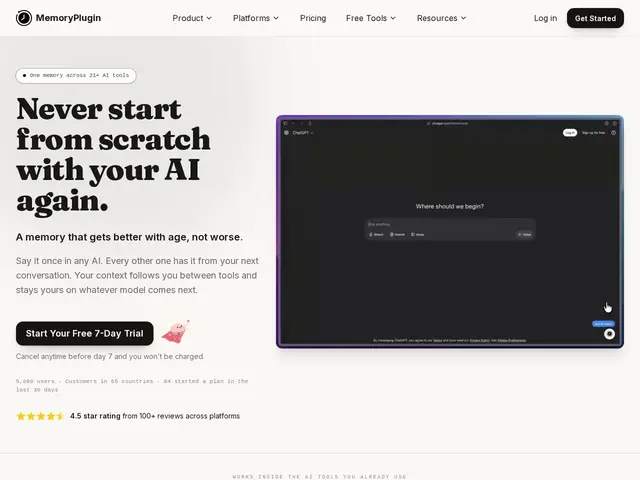 Preview of MemoryPlugin
