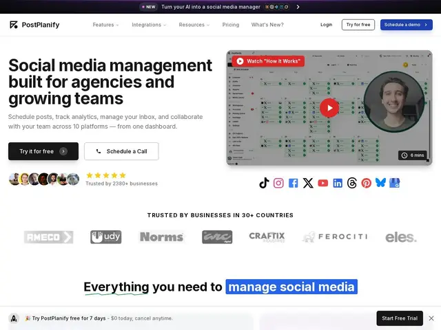 Preview of PostPlanify