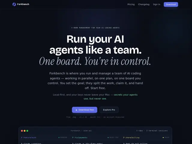 Preview of Forkbench