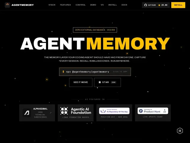 Preview of AgentMemory