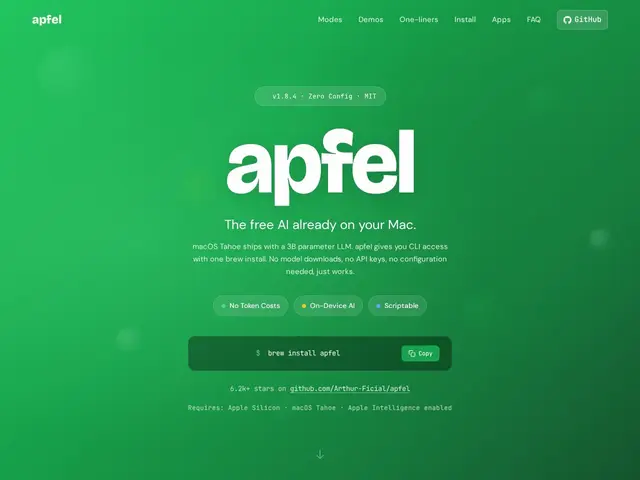Preview of apfel