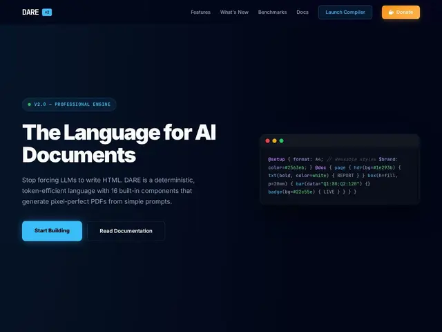 Preview of DARE Engine