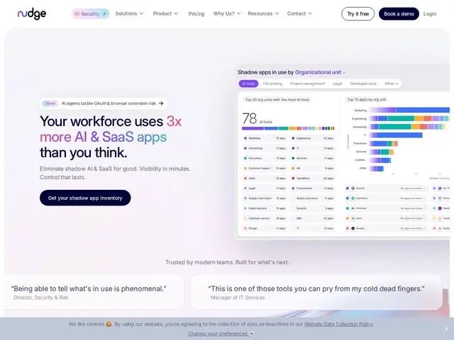 Preview of Nudge Security