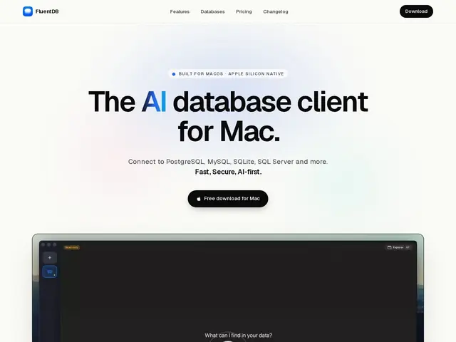 Preview of FluentDB