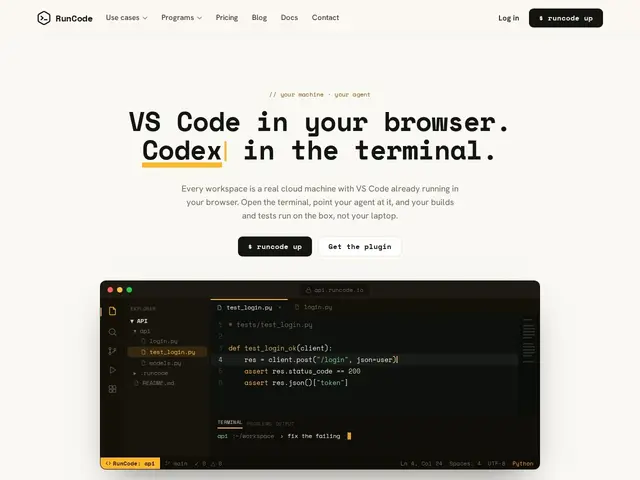 Preview of RunCode