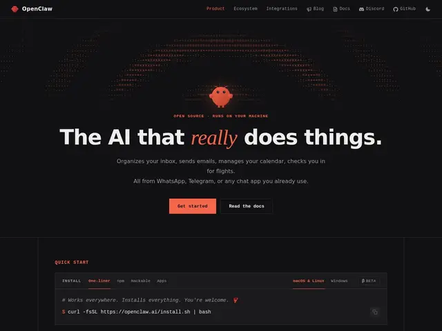 Preview of OpenClaw