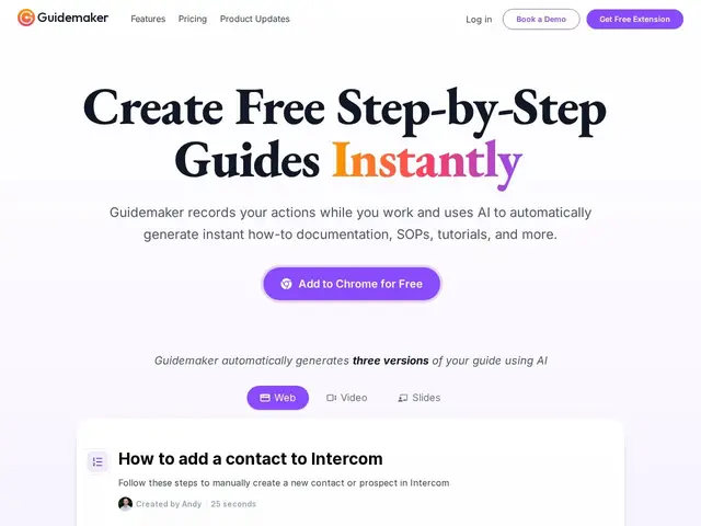 Preview of Guidemaker