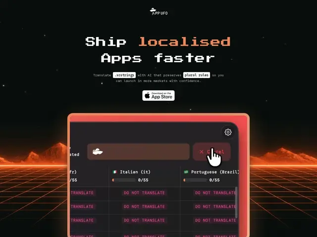 Preview of App UFO