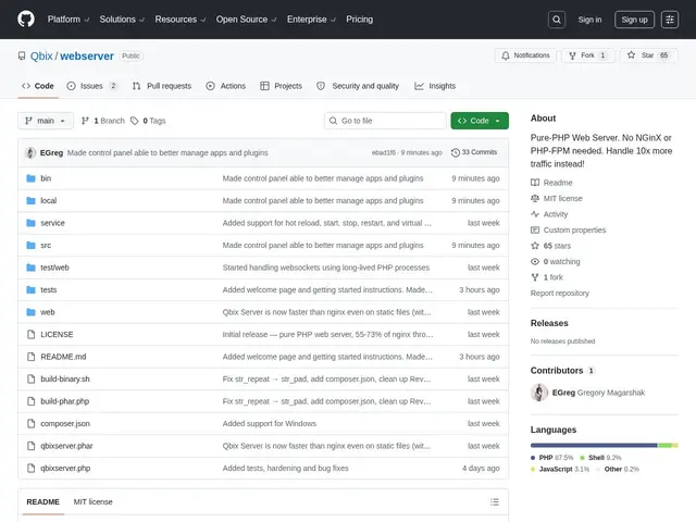 Preview of Qbix Server