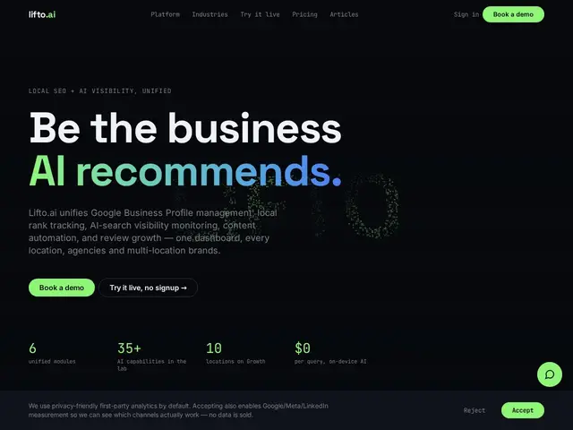 Preview of Lifto.ai