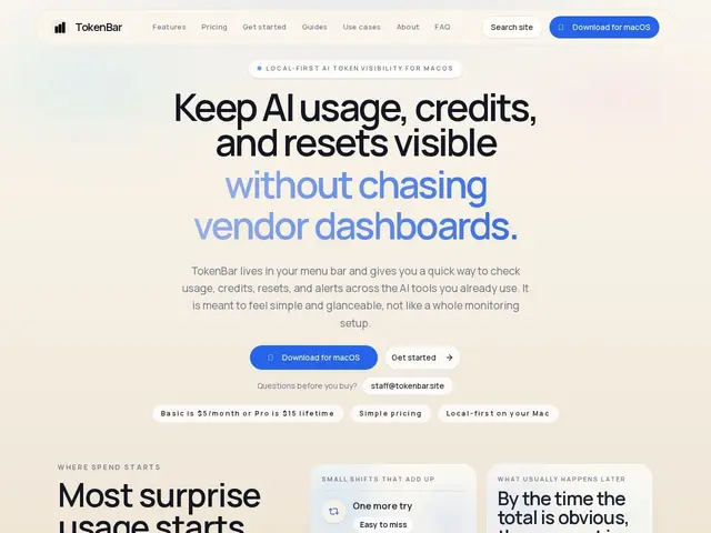 Preview of TokenBar