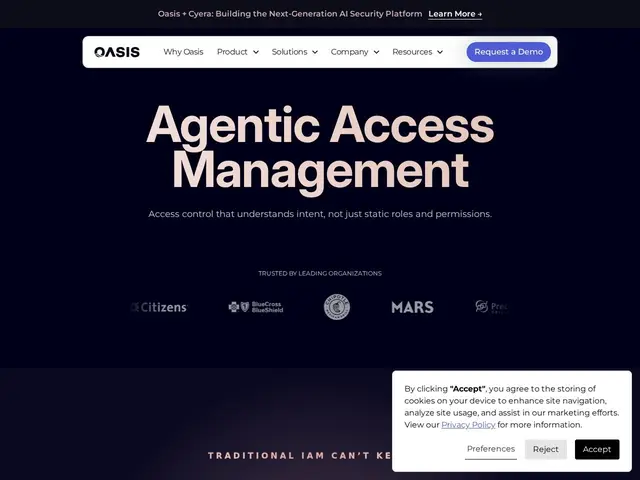 Preview of Oasis Security