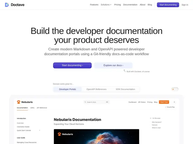 Preview of Doctave
