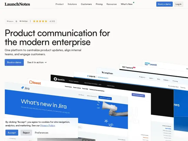Preview of LaunchNotes