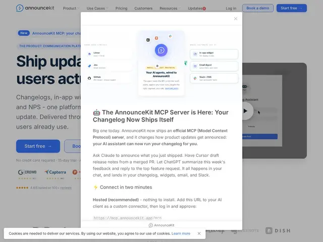 Preview of AnnounceKit
