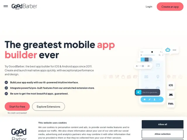 Preview of GoodBarber