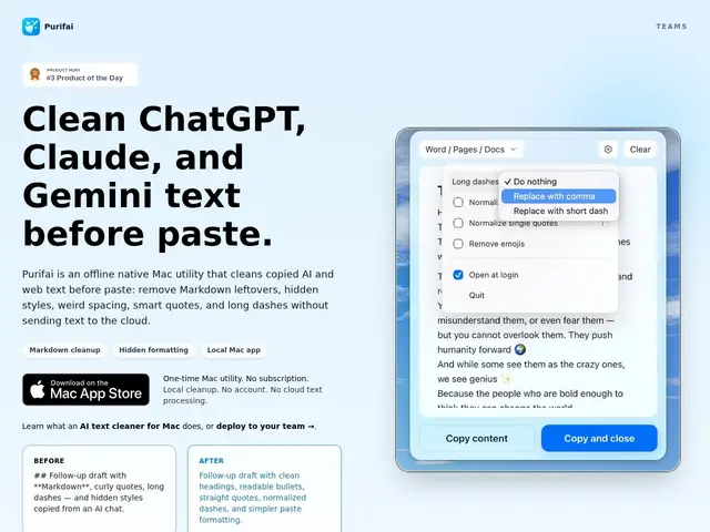 Preview of Purifai