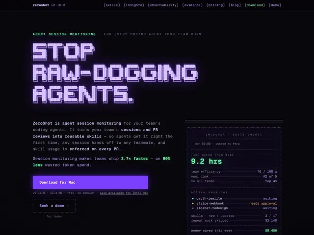Preview of ZeroShot