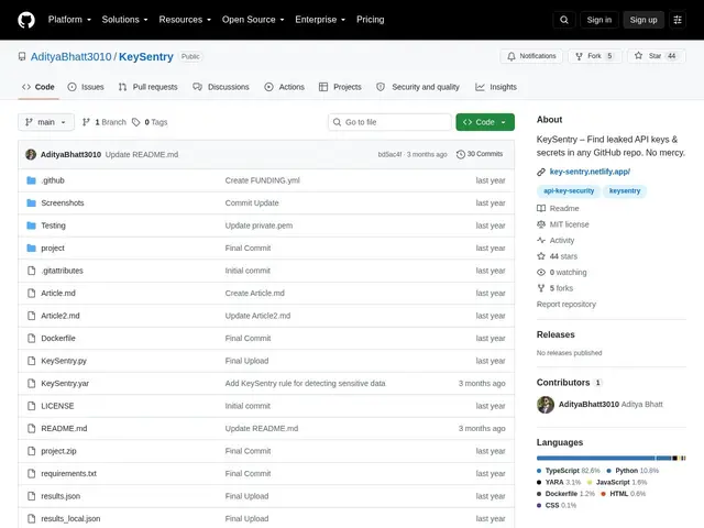 Preview of KeySentry