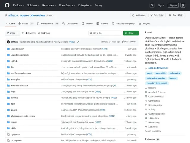Preview of Open Code Review