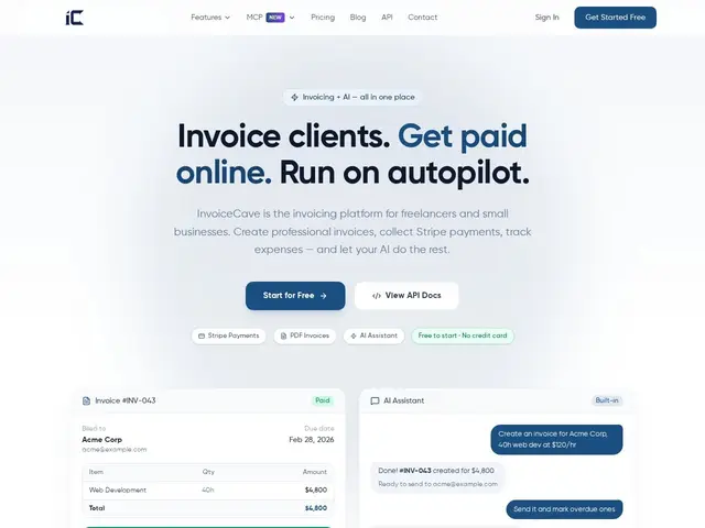 Preview of InvoiceCave