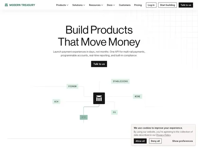 Preview of Modern Treasury