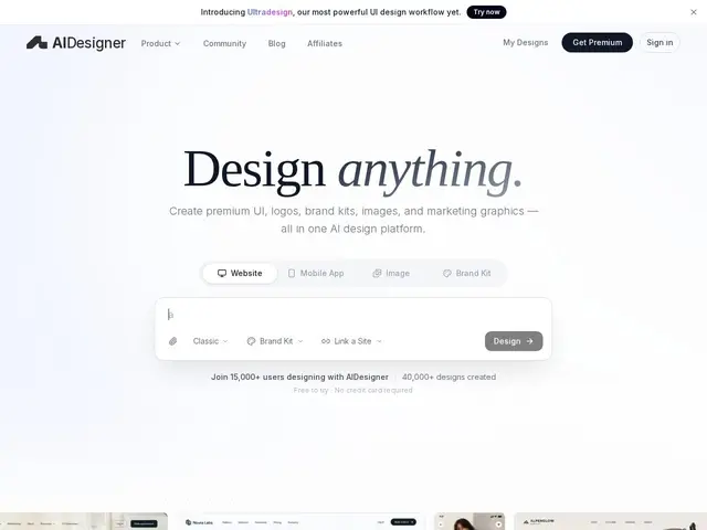 Preview of AIDesigner