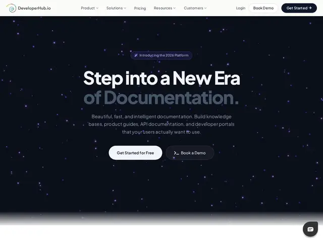 Preview of DeveloperHub