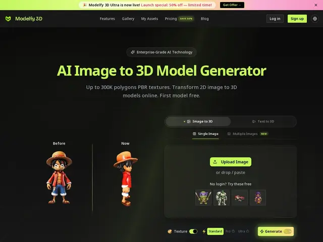 Preview of Modelfy 3D
