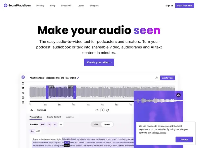 Preview of SoundMadeSeen