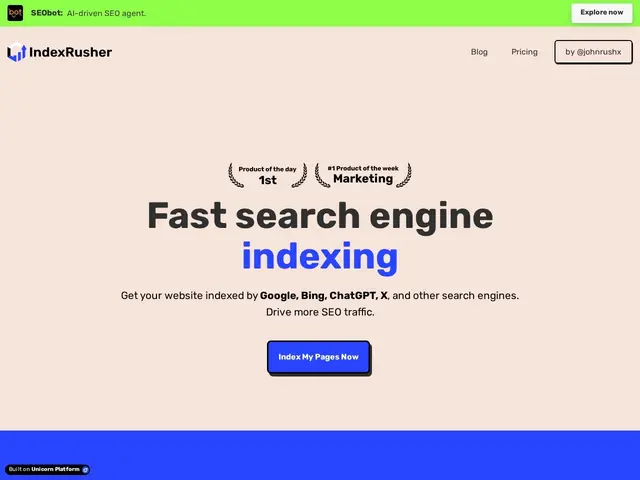 Preview of IndexRusher