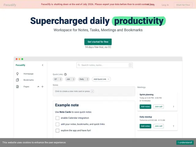Preview of Focuslify