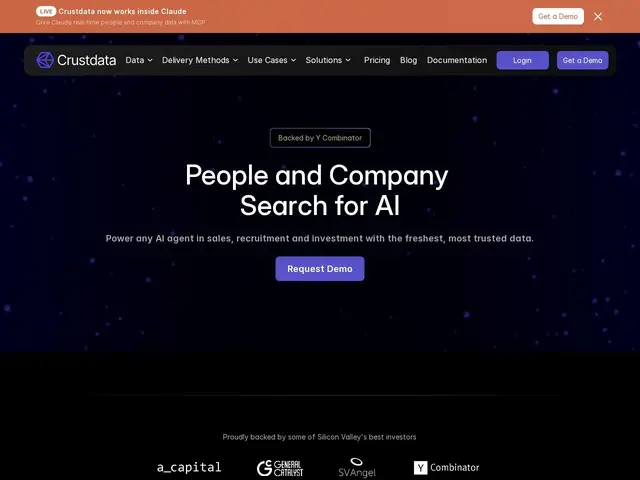 Preview of Crustdata