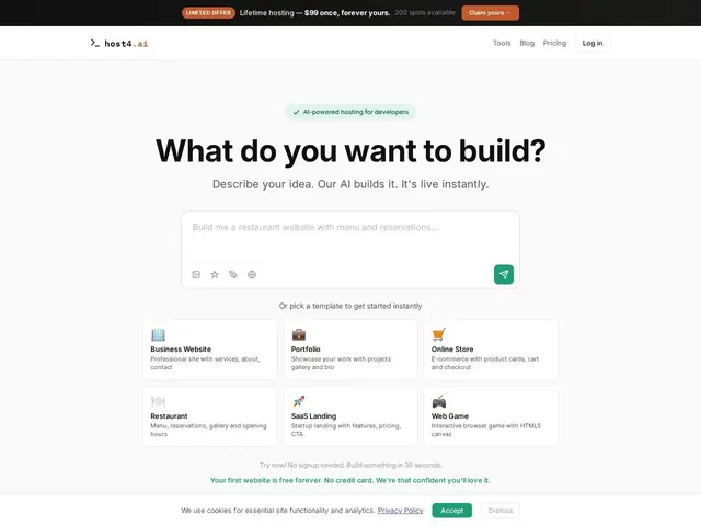 Preview of host4.ai