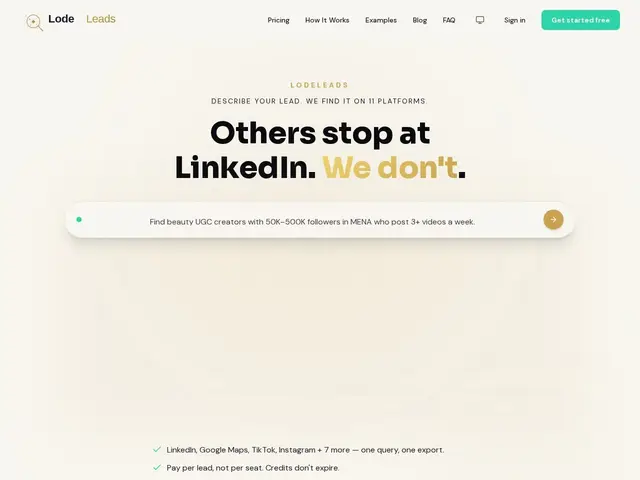 Preview of Lode Leads
